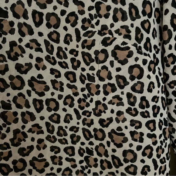 Target A New Day Sheer Leopard Blouse - Picture 3 of 7